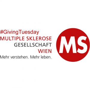 Logo MS-Gesellschaft Wien und Hashtag #GivingTuesday