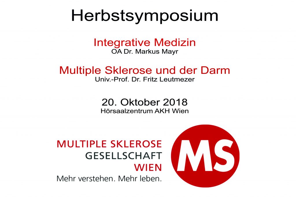 20. Oktober 2018: Herbstsymposium der Multiple Sklerose Gesellschaft Wien