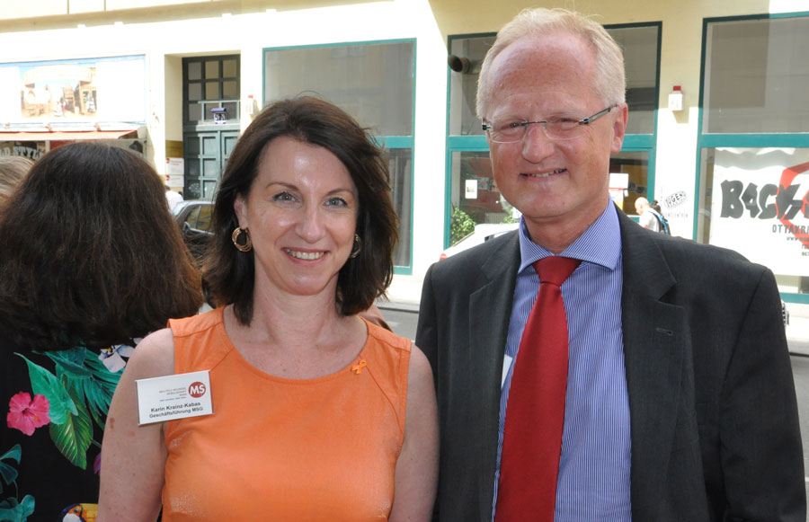 Karin Krainz-Kabas (Geschäftsführerin MS-Gesellschaft Wien) und Dr. Martin Gleitsmann (Abteilungsleiter der WKO, Abteilung für Sozialpolitik und Gesundheit).