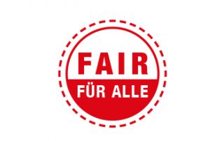Logo FAIR FÜR ALLE – Zertifikat für Barrierefreiheit