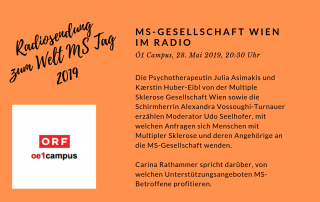 Multiple Sklerose Gesellschaft Wien im Radio