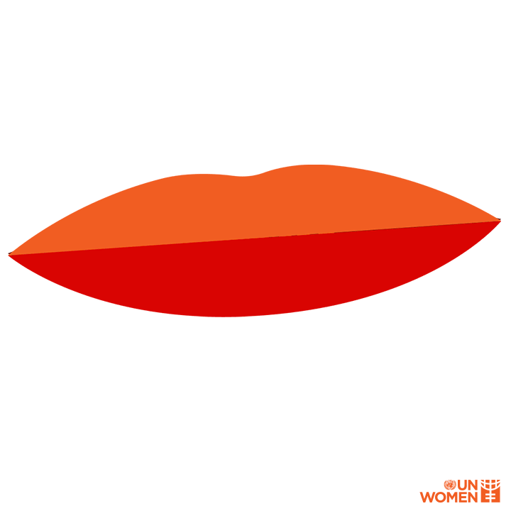 Animation: oranger Mund spricht"Break the Silence". Das Schweigen zu brechen ist der erste Schritt zur Transformation der Kultur geschlechtsspezifischer Gewalt. Zeit sich zu melden, #orangetheworld und den Kreislauf des Missbrauchs zu durchbrechen! #GenerationEquality # 16days