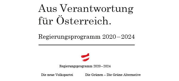 Aus Verantwortung für Österreich. Regierungsprogramm 2020–2024